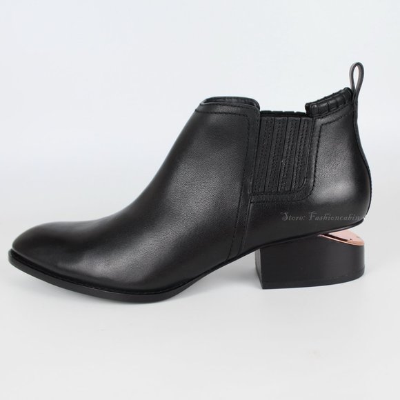 NEW RARE! ALEXANDER WANG Kori Cut Out Heel Ankle Boot | Chic & Versatile Staple - Picture 1 of 16